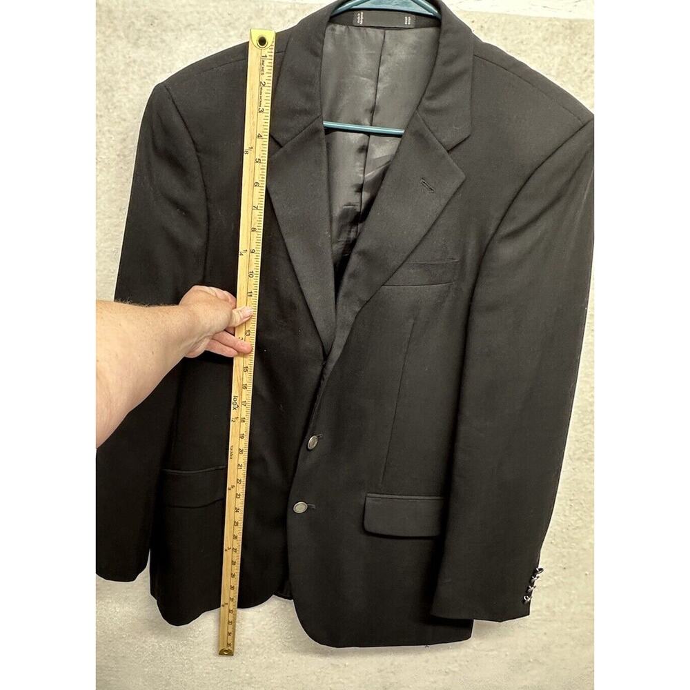 Emanuel Ungaro Mens Black 3 Button Suit Jacket Wool Size‎ 37 R - Picture 4 of 10
